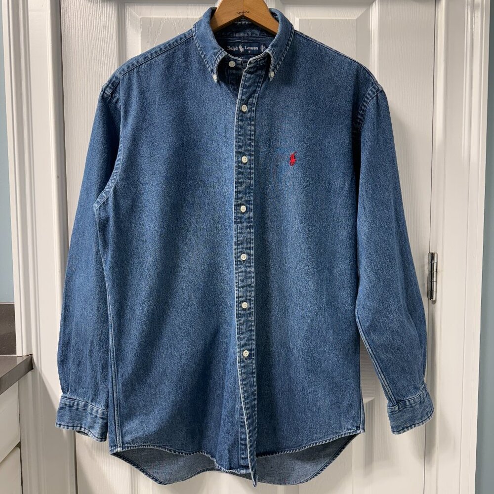 Vintage Polo Ralph Lauren Blake Button Down Denim Shirt